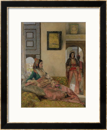 Life In The Harem, Cairo by John Frederick Lewis Pricing Limited Edition Print image