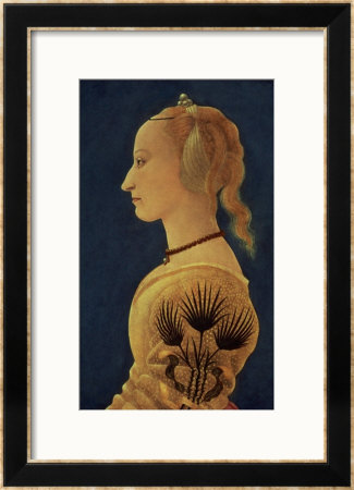 Portrait Of A Lady In Yellow, Circa 1465 by Alesso Baldovinetti Pricing Limited Edition Print image