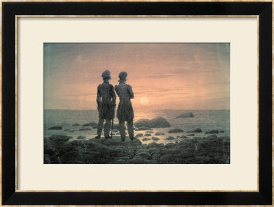 Two Men By The Sea by Caspar David Friedrich Pricing Limited Edition Print image