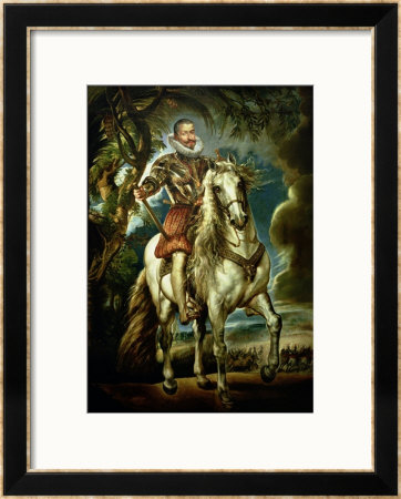 Equestrian Portrait Of The Duke Of Lerma (1553-1625) 1603 by Peter Paul Rubens Pricing Limited Edition Print image