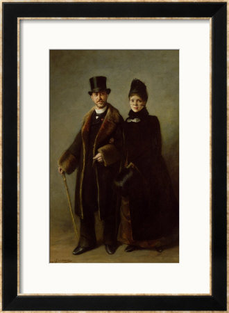 Heinrich Schliemann (1822-90) And His Wife by Eugene Broerman Pricing Limited Edition Print image