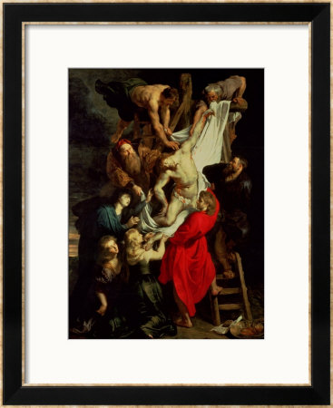 The Descent From The Cross, Central Panel Of The Triptych, 1611-14 by Peter Paul Rubens Pricing Limited Edition Print image