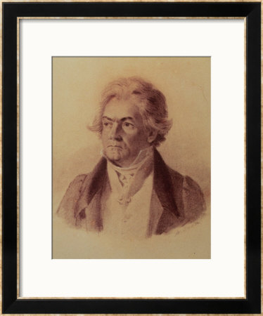 Ludwig Van Beethoven (1770-1827), 1824 by Johann Stephan Decker Pricing Limited Edition Print image