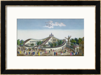 Promenades Aeriennes, Jardin Baujon, Honoured By The Presence Of Her Majesty by Louis Garneray Pricing Limited Edition Print image