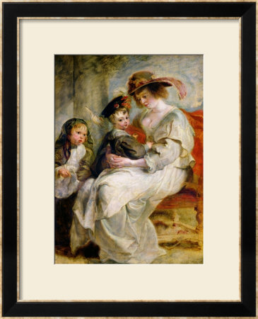 Helene Fourment (1614-73) With Two Of Her Children, Claire-Jeanne And Francois, Circa 1636-37 by Peter Paul Rubens Pricing Limited Edition Print image