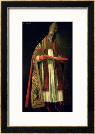 St. Gregory The Great (Circa 540-604) by Francisco De Zurbaran Pricing Limited Edition Print image