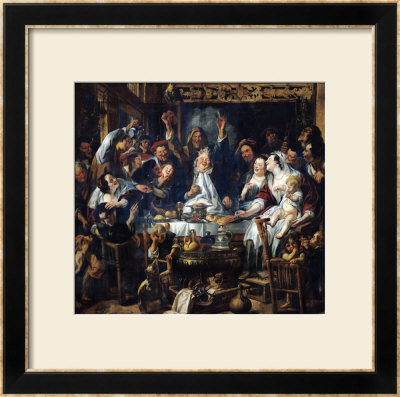 The King Is Drinking by Jacob Jordaens Pricing Limited Edition Print image