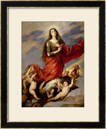 The Assumption Of Mary Magdalene, 1636 by Jusepe De Ribera Pricing Limited Edition Print image