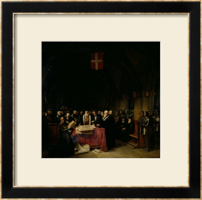 The Chapter Of The Order Of St. John Of Jerusalem Held In Rhodes In 1524, 1839 by Claude Jacquand Pricing Limited Edition Print image
