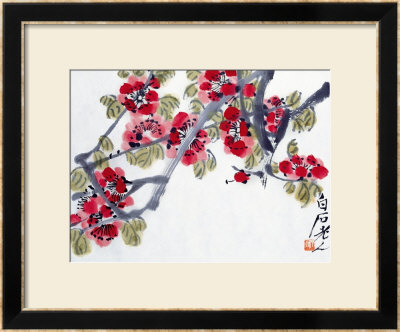 Apricot Blossoms by Baishi Qi Pricing Limited Edition Print image