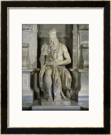 Moses (Full Frontal View) by Michelangelo Buonarroti Pricing Limited Edition Print image