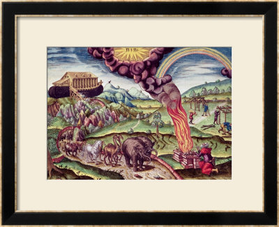 Noah's Ark, Illustration From Brevis Narratio..., Published By Theodore De Bry, 1591 by Theodor De Bry Pricing Limited Edition Print image