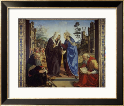 Visitation With St. Nicholas And St. Anthony Abbot by Piero Di Cosimo Pricing Limited Edition Print image