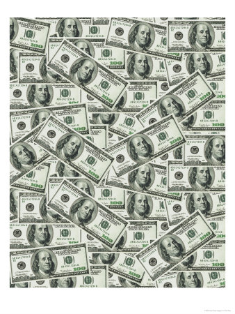 Collage Of One Hundred Dollar Bills by Paul Katz Pricing Limited Edition Print image