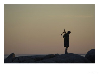 Bagpipe Player, Nova Scotia, Canada by Keith Levit Pricing Limited Edition Print image