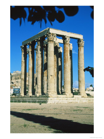 Athens, Greece, Temple Of Olympian Zeus by Ken Glaser Pricing Limited Edition Print image