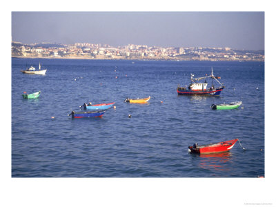 Fishing Boats Cascais, Portugal by Everett Johnson Pricing Limited Edition Print image