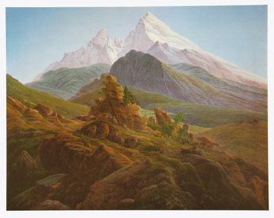 The Mountain by Caspar David Friedrich Pricing Limited Edition Print image