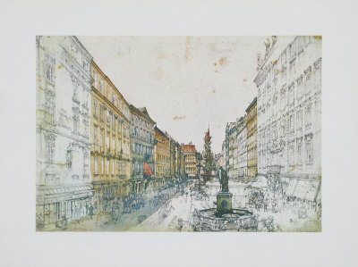 The Graben In Vienna by Rudolph Von Alt Pricing Limited Edition Print image