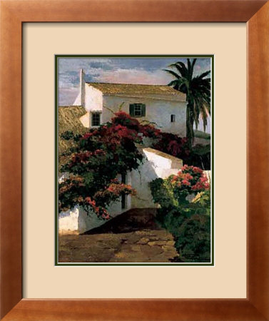 Courtyard Blossoms by Poch Romeu Pricing Limited Edition Print image