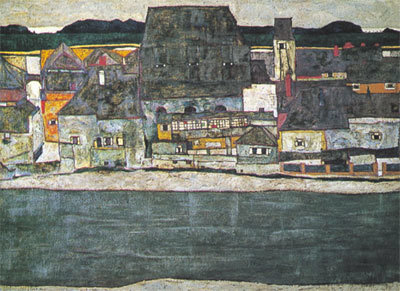 Case Sul Fiume by Egon Schiele Pricing Limited Edition Print image