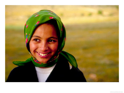 Portrait Of Young Moroccan Woman, Morocco by John & Lisa Merrill Pricing Limited Edition Print image