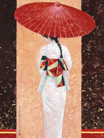 Girl In Kimono Ii by Mira Latour Pricing Limited Edition Print image