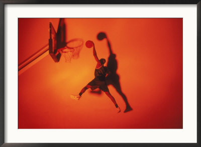 Basketball Player Slam-Dunking Ball by Brian Drake Pricing Limited Edition Print image