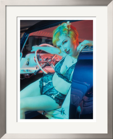 Pin-Up Girl: Blue Velvet by David Perry Pricing Limited Edition Print image