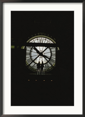 Silhouette Of The Clock In The Central Gallery Of The Musee Dorsay by Raul Touzon Pricing Limited Edition Print image