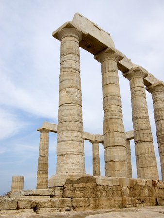 Greece, Cape Sounion, Temple Of Poseidon by Frank Muckenheim Pricing Limited Edition Print image