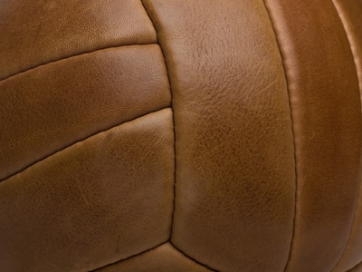 Detail Of A Leather Sports Ball by Tobias Titz Pricing Limited Edition Print image