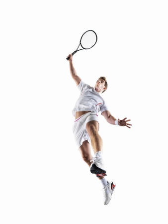 Man Playing Tennis by Adie Bush Pricing Limited Edition Print image