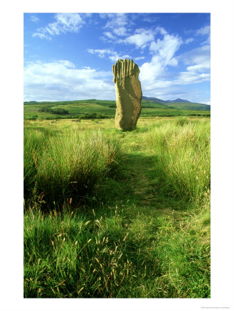 Standing Stone, Arran, Scotland by Iain Sarjeant Pricing Limited Edition Print image