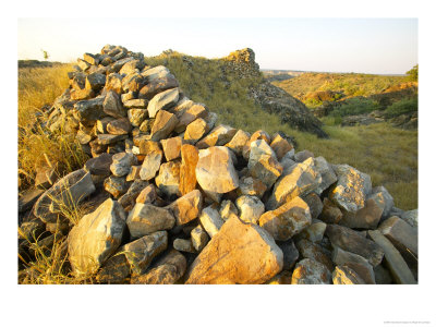 Fortifications Built C. Ad 1200 Rebuilt By The Venda People C. 1820, Mashatu Game Reserve, Botswana by Roger De La Harpe Pricing Limited Edition Print image