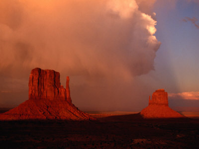 Storm And Dust Clouds Over Rock Formations, Monument Valley Navajo Tribal Park, Arizona, Usa by Curtis Martin Pricing Limited Edition Print image