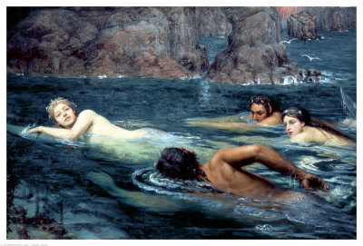 A Race With Mermaids And Tritons by Collier Smithers Pricing Limited Edition Print image