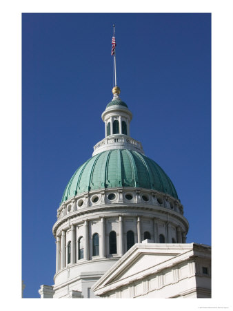 Old Courthouse Dome, Gateway Arch Area, St. Louis, Missouri, Usa by Walter Bibikow Pricing Limited Edition Print image