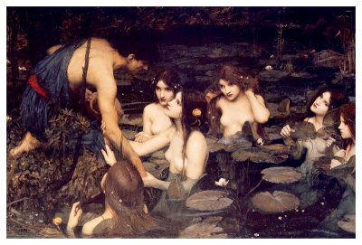 Hylas And Nymphs by John William Waterhouse Pricing Limited Edition Print image
