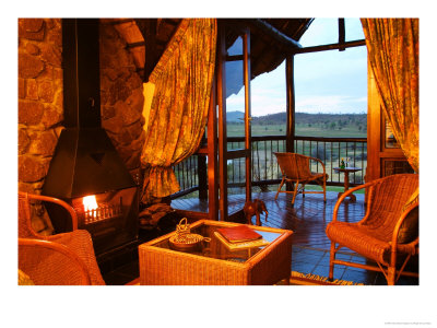 Guest Accommodation, Tshukudu Lodge, North West Province, South Africa by Roger De La Harpe Pricing Limited Edition Print image