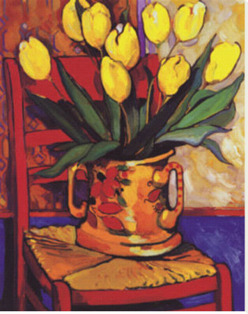 Yellow Tulips by Alush Shima Pricing Limited Edition Print image