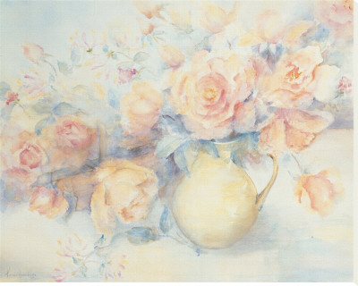 Roses In A Vase by Edward Armitage Pricing Limited Edition Print image