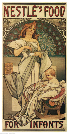 Nestle's Food For Infants by Alphonse Mucha Pricing Limited Edition Print image