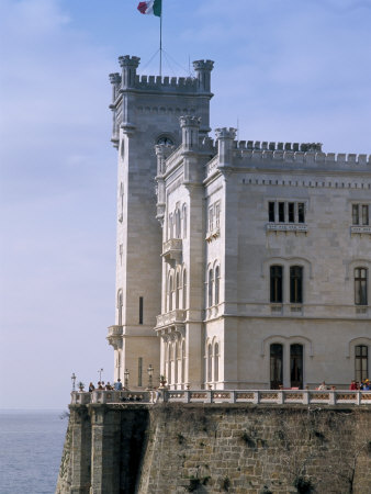 Miramar Castle, Max Of Hapsburg And Charlotte Of Belgium, Dating From 1860, Trieste by Brigitte Bott Pricing Limited Edition Print image