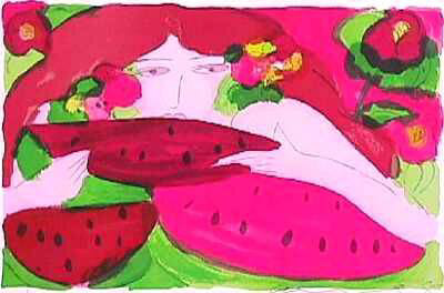 Tranches De Pasteque by Walasse Ting Pricing Limited Edition Print image