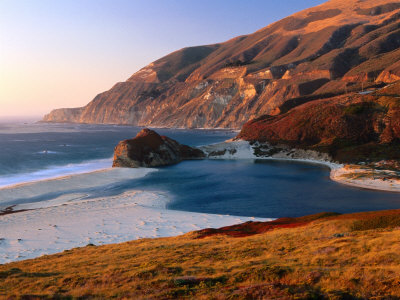 Late Afternoon Light Over Coastline And Highway 1, Big Sur, California by Eddie Brady Pricing Limited Edition Print image