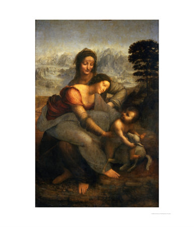 Virgin And Child With St.Anne, Circa 1510 by Leonardo Da Vinci Pricing Limited Edition Print image