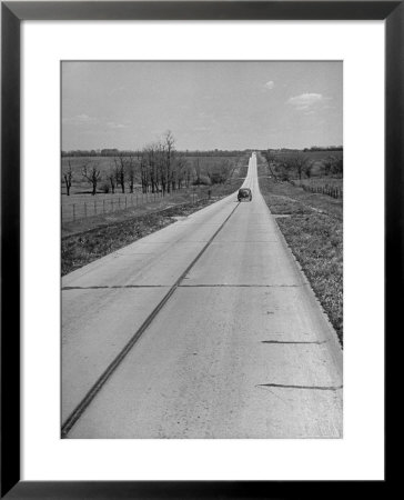 Car Driving Down Country Road by Alfred Eisenstaedt Pricing Limited Edition Print image