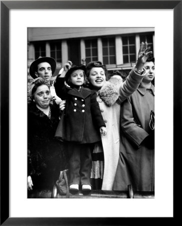 Women, Men And Children In Pennsylvania Station Bidding Farewell To Unseen Servicemen During Wwii by Alfred Eisenstaedt Pricing Limited Edition Print image