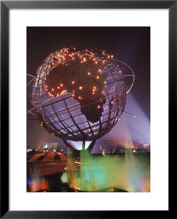Unisphere Globe Illuminated In Darkness Of World's Fair by George Silk Pricing Limited Edition Print image